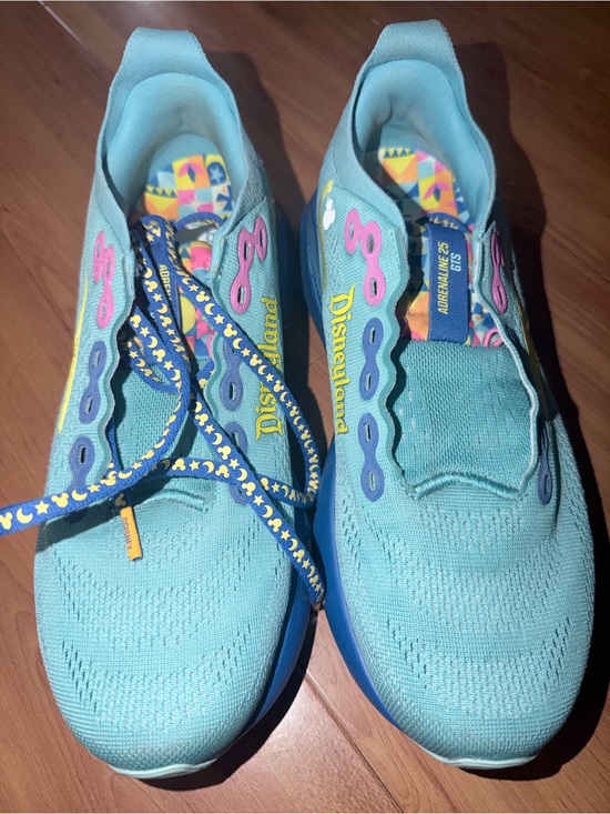 Brooks Shoes - Brooks Disneyland  adrenaline 25Turquoise Running Shoes with Blue,Yellow Accents
